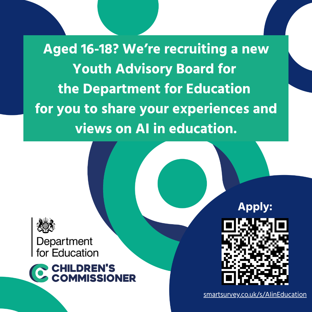 Children's Commissioner Recruits Youth Advisory Board for AI in Education